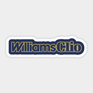 Williams Clio Sticker